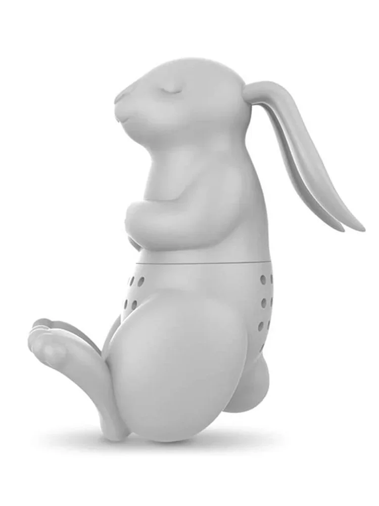 Rabbit Tea Infuser Cute Bunny Silicone Tea Maker Bunny Infuser Filter Strainer Diffuser Filter for Loose Leaf Tea