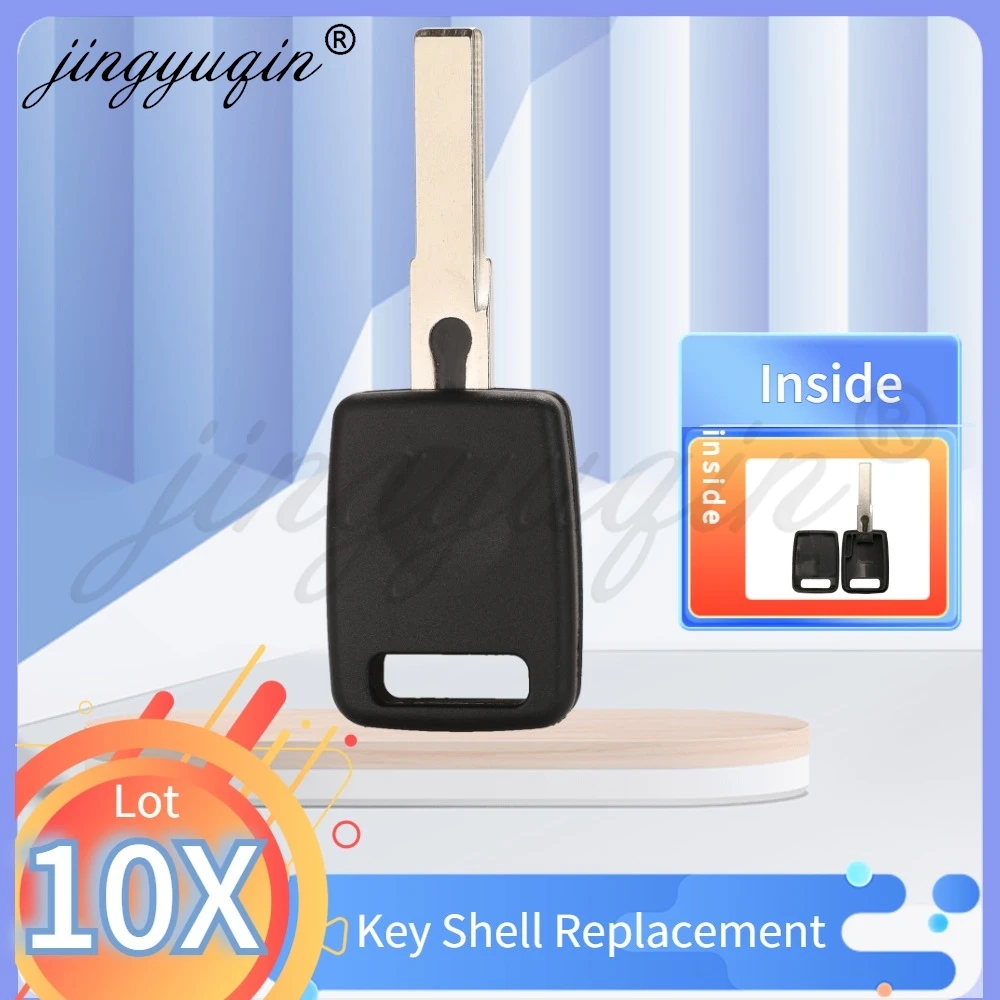 jingyuqin 10pcs Replacement Transponder Chip Remote Key Shell Case For Audi A2 A3 A4 A6 A8 Cabrio S3 S4 S6 S8 TT Skoda VW Seat