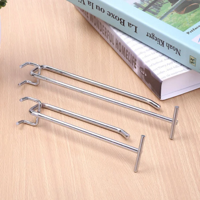 custom.Kainice Pegboard Accessories Retail Display Gondola U-shaped Looped Hooks with Fixed Bridge Euro Peg Board Hook