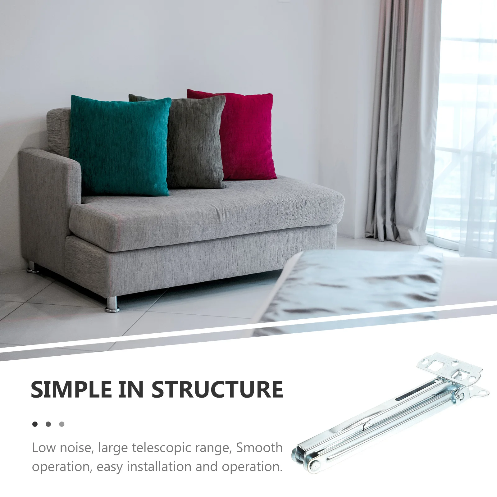 

Sofa Bed Headrest Hinge Folding Lifting Bracket Low Noise Smooth Operation Adjustable Folding Sofa Hinge Lift and Up Hinges