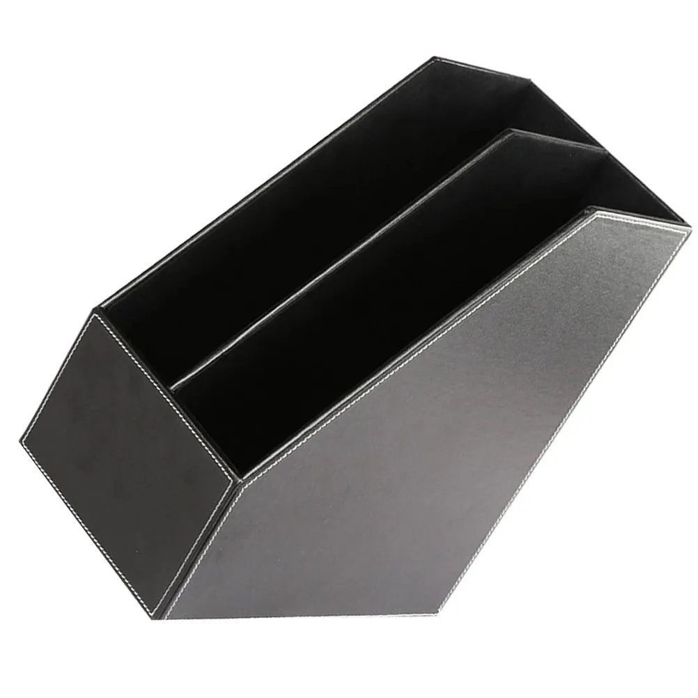 

Пластиковый настольный органайзер-контейнер черный, двухуровневый, для хранения косметики, пультов ДУ, для ванной комнаты, для организации рабочего стола