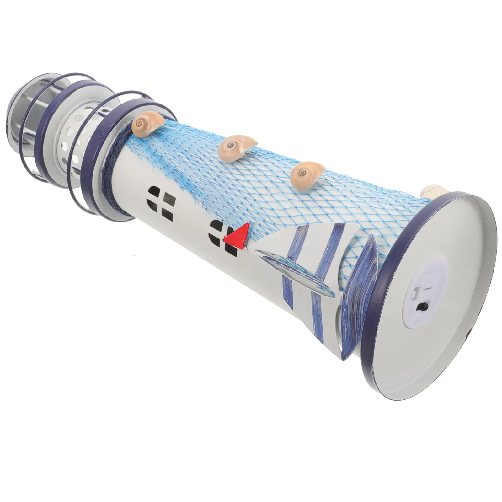 

Iron Lighthouse Lamp Decor Mediterranean Style Led Light For Living Room Bedroom Nautical Desk Accessories Outdoor Lighting