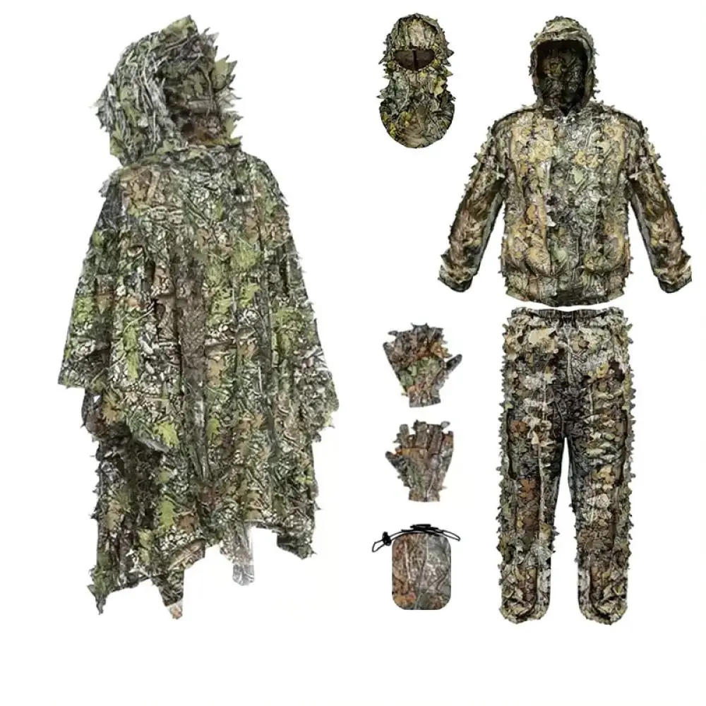 professional-3d-maple-leaf-camouflage-cloak-breathable-hunting-suit-for-bird-watching-wildlife-photography