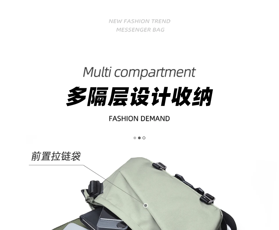 MATE ELAN Stilvolle Männer Umhängetasche Oxford Wasserdichte Umhängetasche Umhängetasche Tragbare Teenager Büchertasche Reise 9,7 zoll iPad Tasche – Detail 26