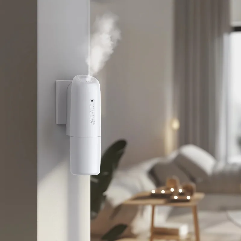 Small Plug-in Cold Atomizing Aroma Diffuser, App Control Home Scent Machine with Sensor Light