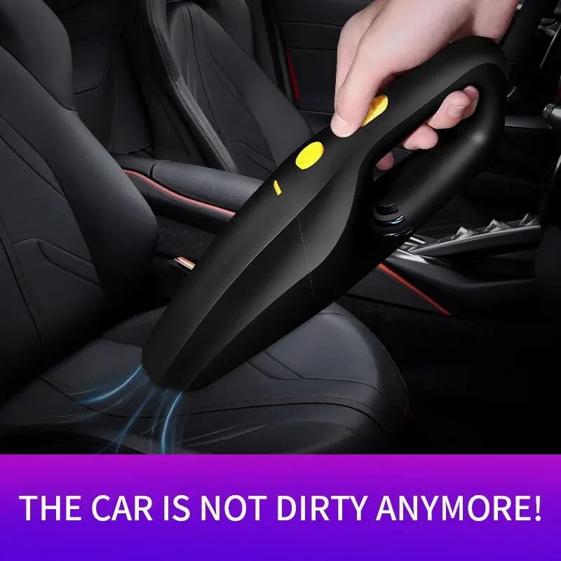 Car Handheld Vacuum Cleaner High-power Powerful Car Vacuum Cleaner Pet Hair Wireless Charging Family Car Dual-use Vacuum Suction