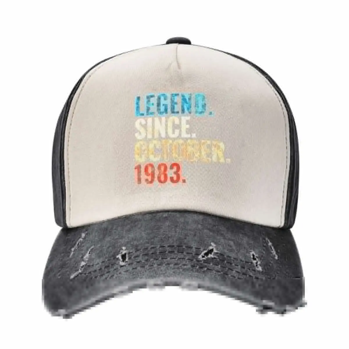 Legend Since October 1983 Retro Vintage Baseball Cap sun hat hiking hat Trucker Cap Girl Men's