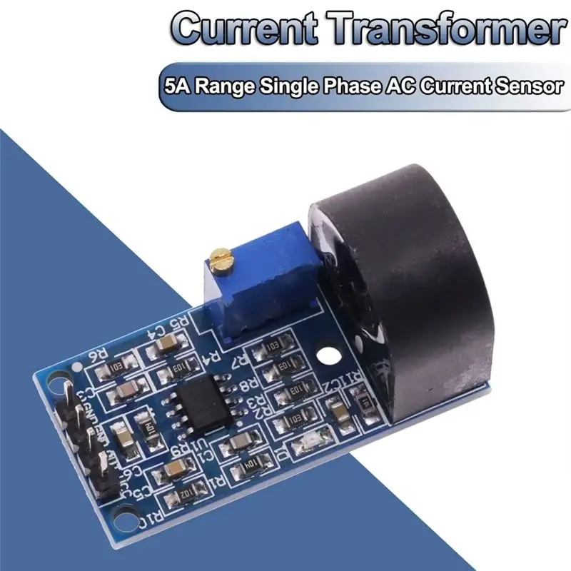 AEE6-4Pcs ZMCT103C Current Sensor Module 5A AC Single Phase Active Analog Signal Output Current Transformer Module