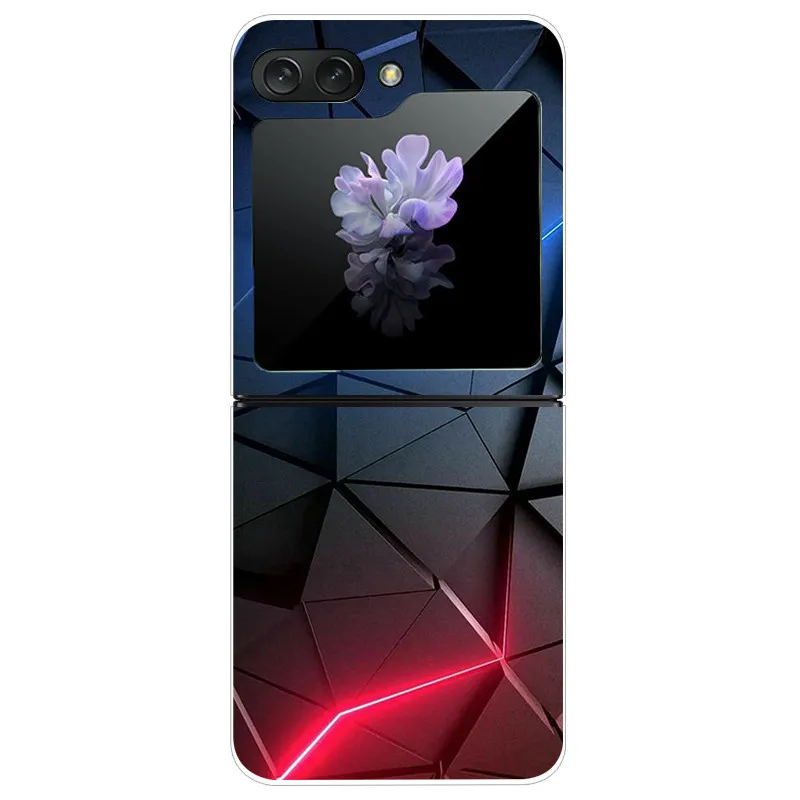 Para Samsung Galaxy Z Flip5 5G Funda transparente dura PC teléfono contraportada para Samsung Galaxy Z Flip 5 Fundas 6,7 ''ZFlip5 Funda