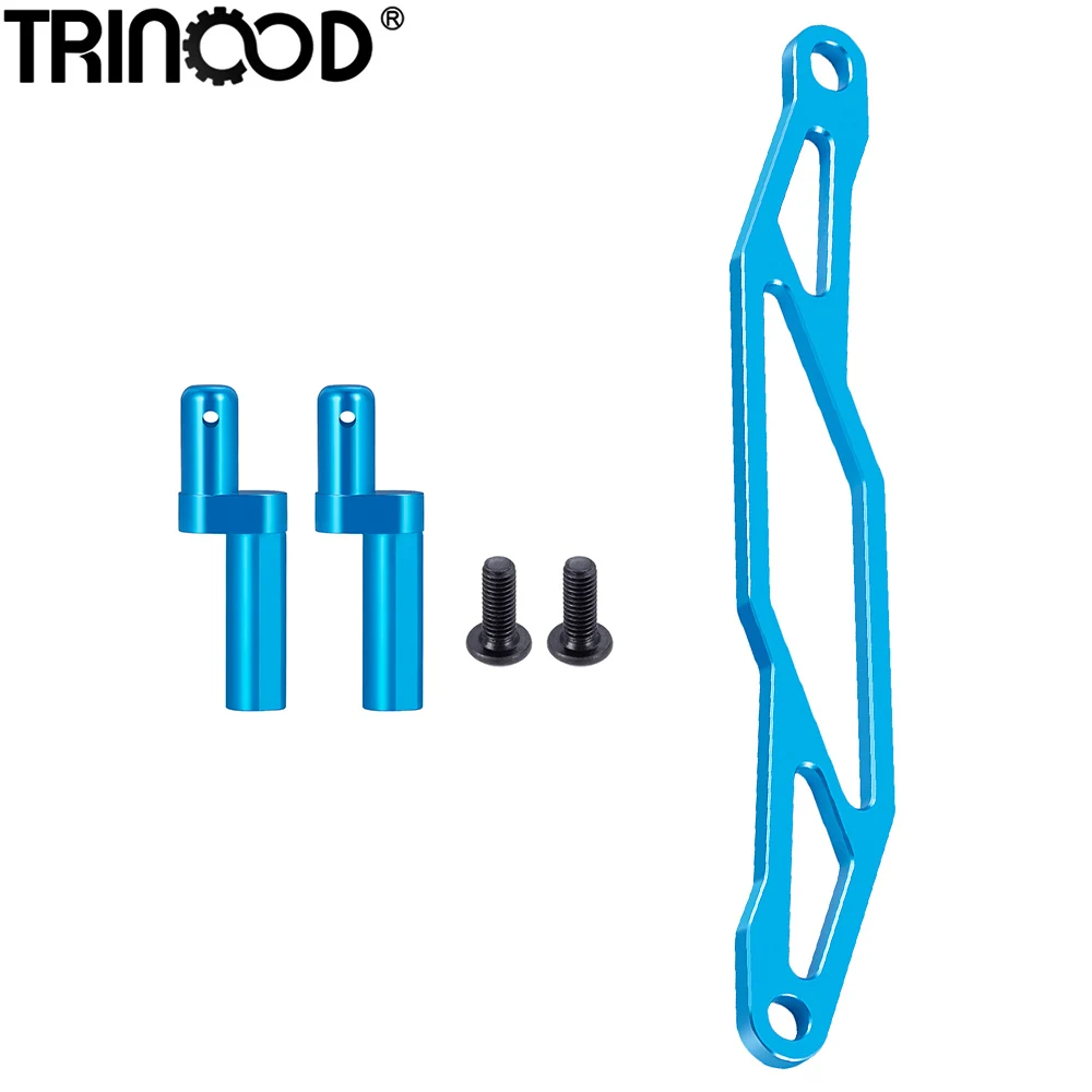 TRINOOD Metal Battery Mounting Plate Holder Support Bracket for 1/10 Tamiya TT02 TT-02 RC Car Upgrade Parts