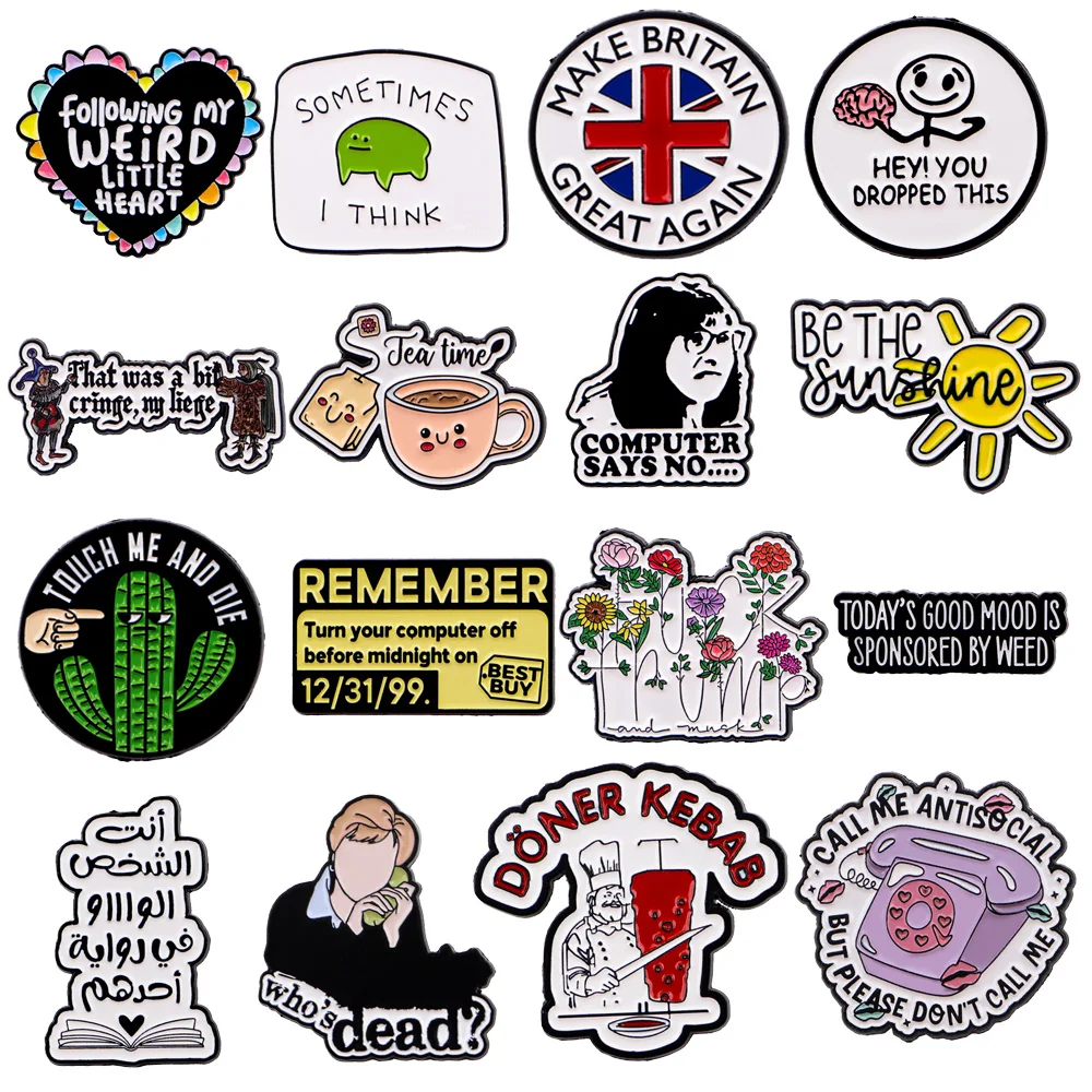 Be The Sunshine Lapel Pins for Backpack Women Men Quote Enamel Pin Badges Brooch for Clothes Jewelry Pins Accessories