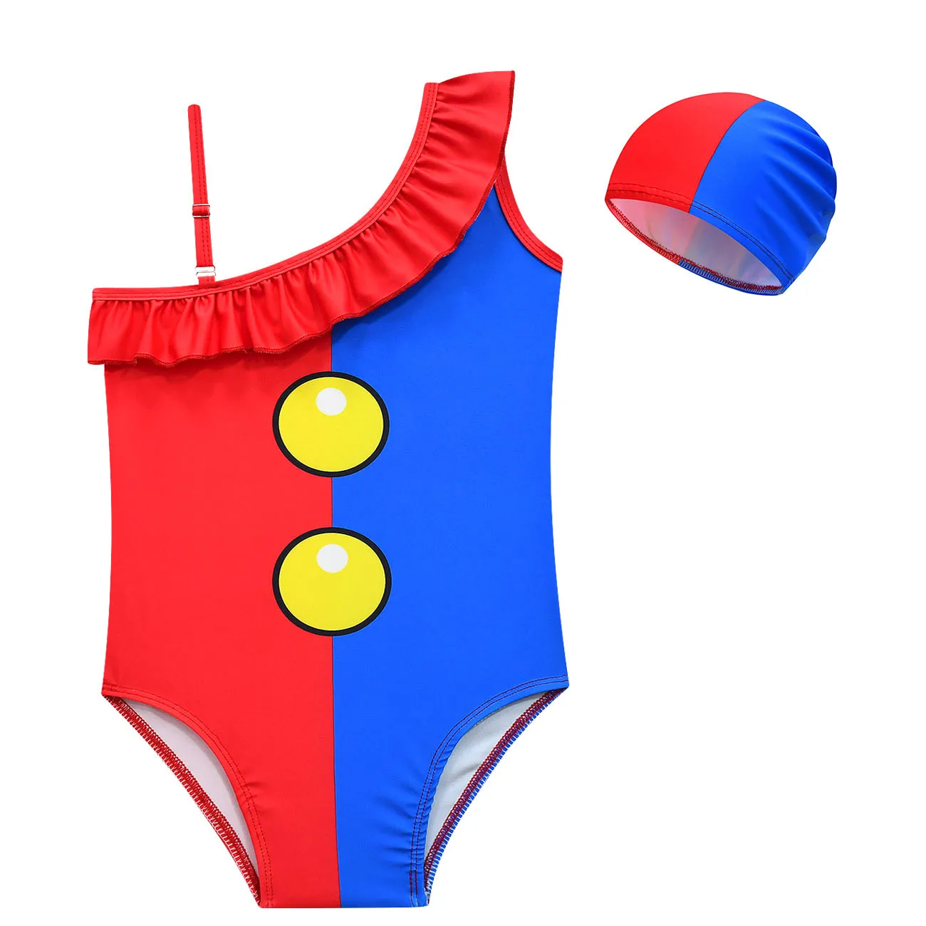 Girl Summer Swimsuits beautiful Magical Digital Circus dress Girls Beach Style Bikini Kids Swimsuits