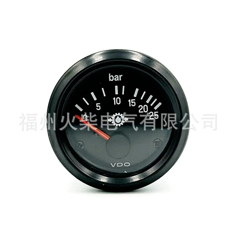 

ВОМметр VDO 52 мм гидравлический манометр железный корпус 0-25 бар 12 В/24 В манометр масла дизельного генератора