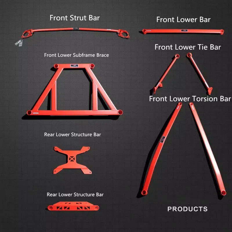 for LVTU High Performance Upgrade Strut Tower Bar for Honda Jade 2013-2019 Racing Car Torsion Bar Tie Rod Subframe Brace