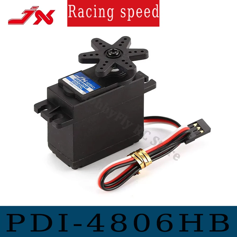 JX PDI-4806HB 6.21kg Plastic Gear Digital Servo Motor for 1/10 1/8 RC Car Boat Fixed Wing Truck Buggy Helicopter