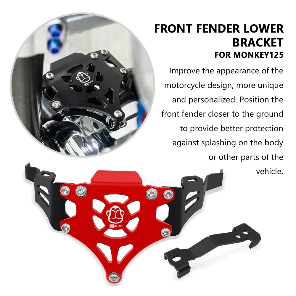 NEW For Honda Monkey 125 Z125 MONKEY125 Front Fender bracket Front Fender Lowering Bracket Support Front fender lower bracket