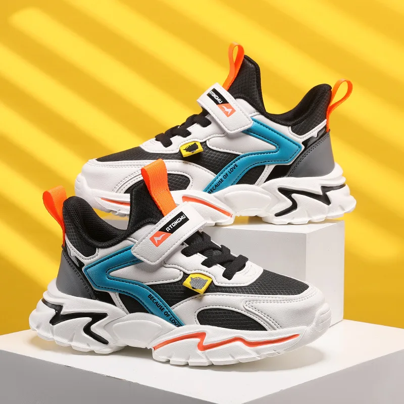 2026 New Autumn Children Sneakers for Boys Mesh Breathable Running Sports Shoes Kids Flat Casual Shoes Big Size 28-39
