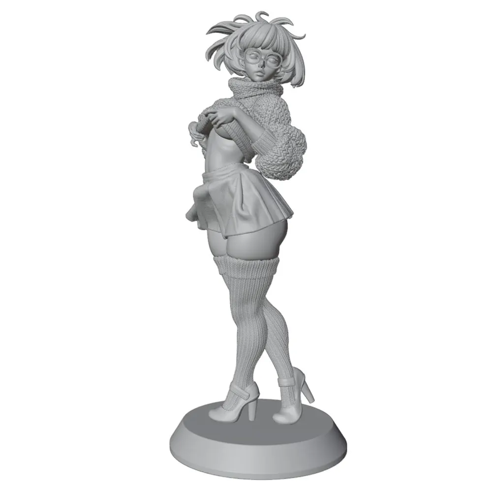 75mm,150mm,300mm Desk ornament,NSFW,Sexy girl resin model kit, mini 3D printed gray figure statue, unpainted,unassembled