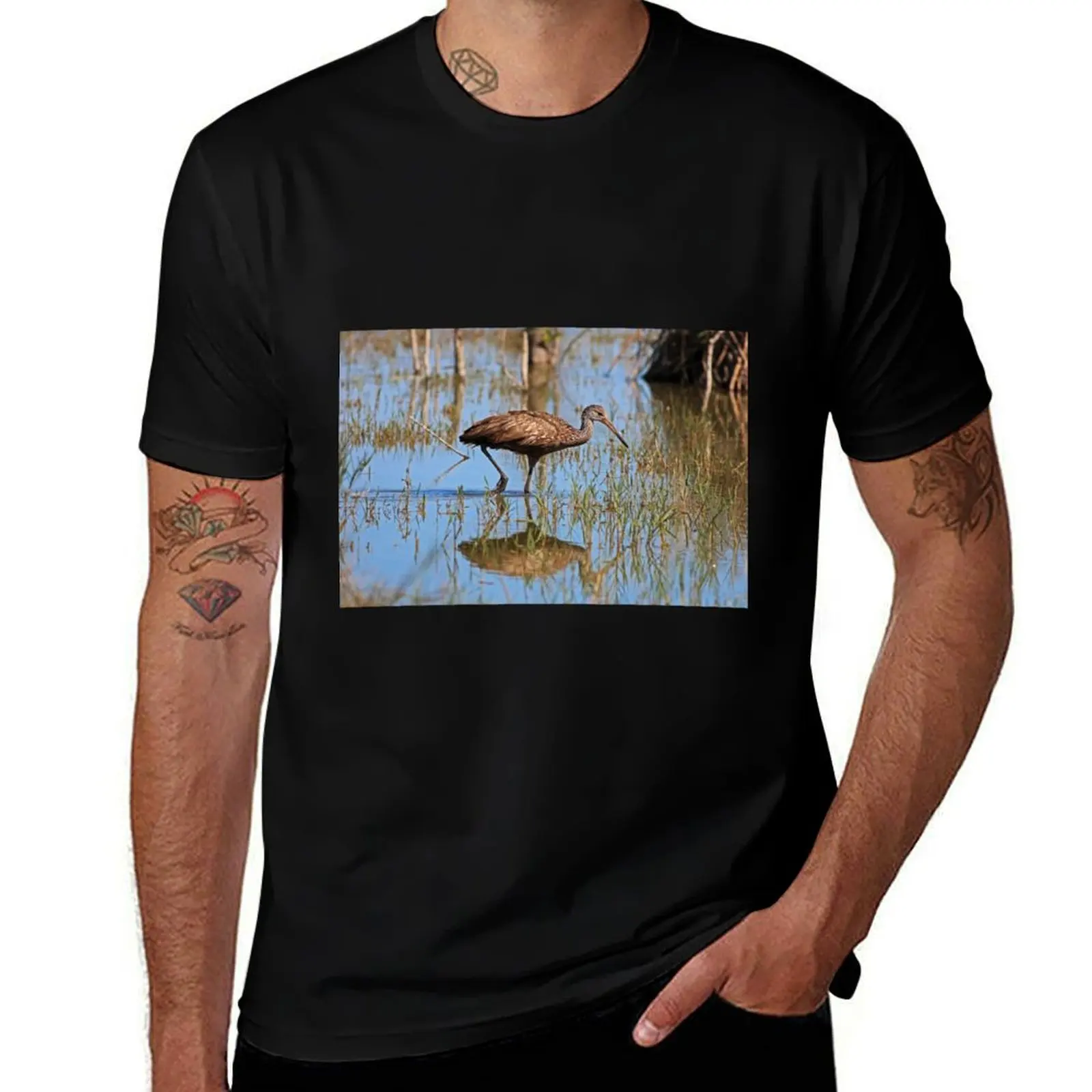

The Limpkin Reflection T-Shirt t shirts for man cotton g man t shirts for men