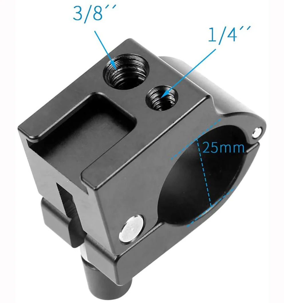 22/25mm Rod Clamp Monitor Mount Bracket Holder Cold Shoe Adapter for Ronin M Zhiyun Crane2 Plus Crane V2 Gimbal Stabilizer