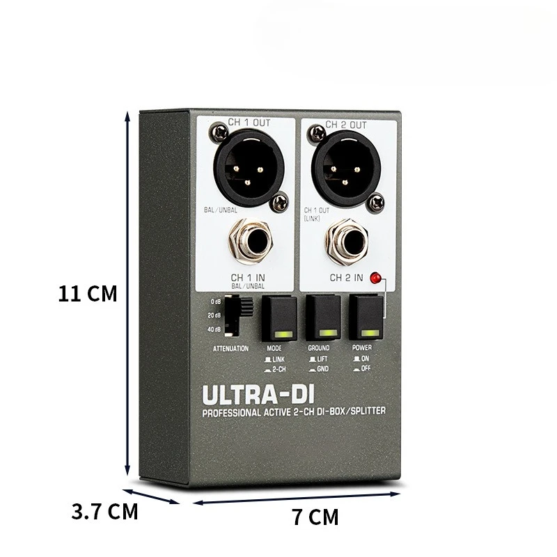

BOX Passive Impedance Converter DI Box Effects Audio Isolator Stage Effects