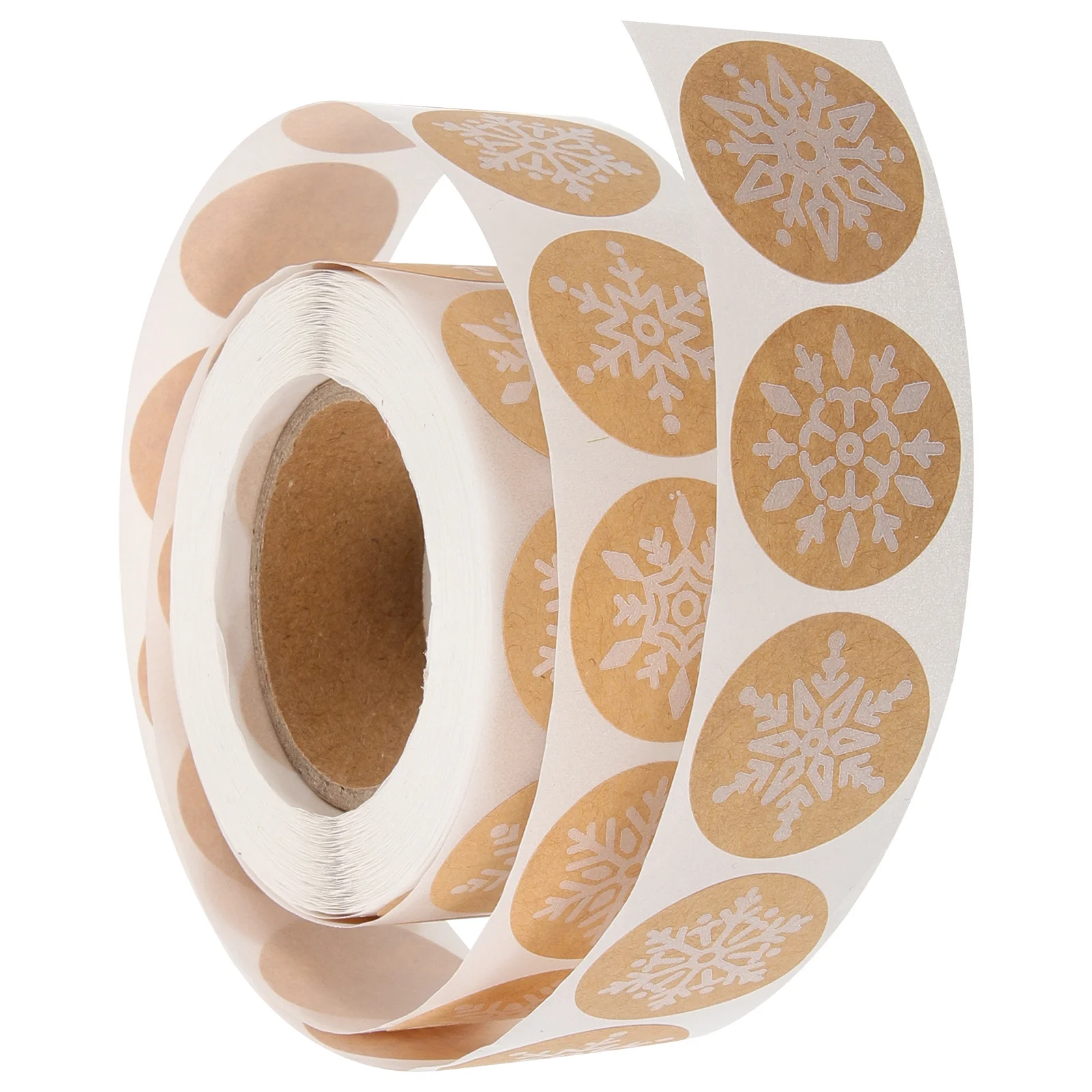 500 قطعة عيد الميلاد ندفة الثلج ملصقات بمادة لاصقة الذاتي عصا الحلوى البسكويت حقيبة ختم هدية التعبئة عيد الميلاد تسميات الشارات