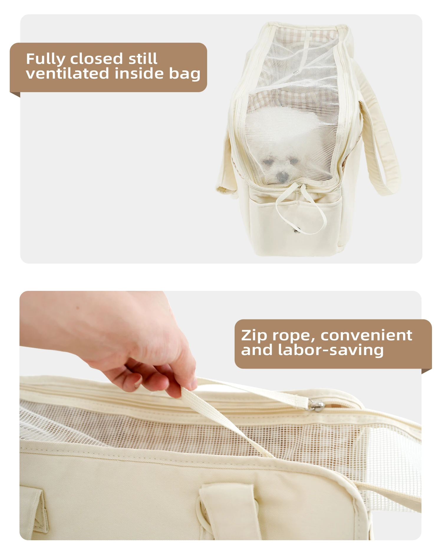 Obrázek 7: Přenosné pletivo zvířátko doručovatel bedra brašna pro kočky malý psů, lehoučké soft-sided outdoorové cestovní brašna