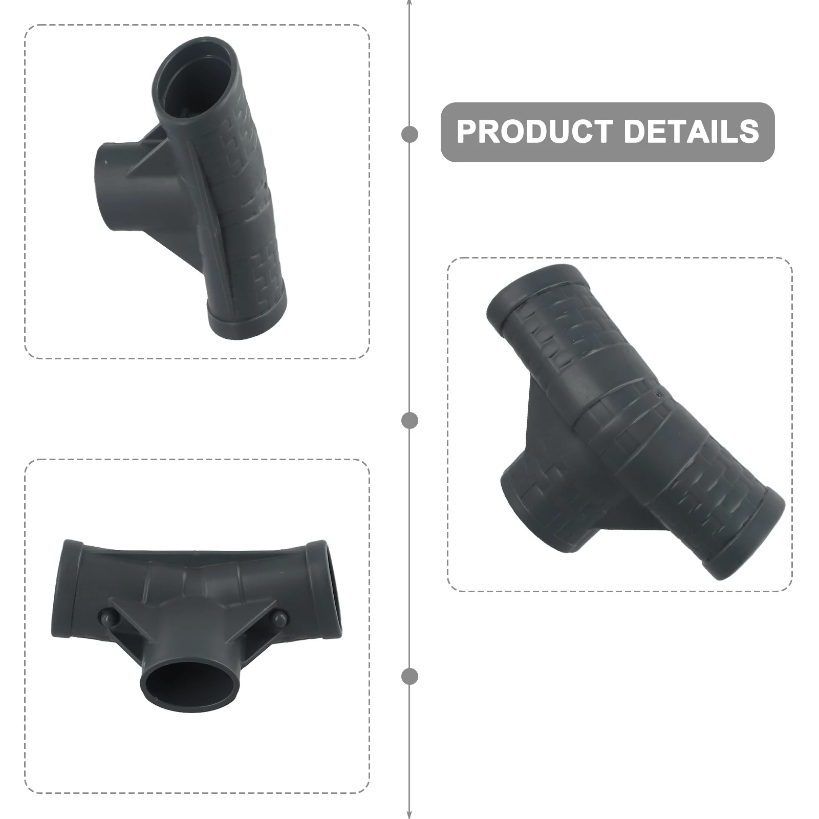 

P07082 Plastic T Connector For Coleman 16 Inch OD Pool 42 Inch Or 48 Inch Deep Swimming Pool Straight Joint Repair Accessories