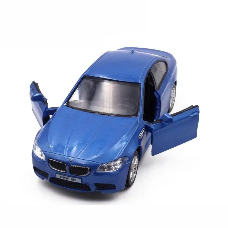 Modèle de berline jouet pour enfants, BMW M5, ThomZ City, alliage moulé sous pression, métal, nervure l\'inventaire, collection arrière, cadeau pour