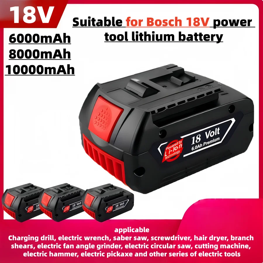 

Suitable for Bosch 18V cordless drill 10.0Ah lithium-ion battery, applicable models: BAT609, BAT609G, BAT618, BAT618G, BAT614