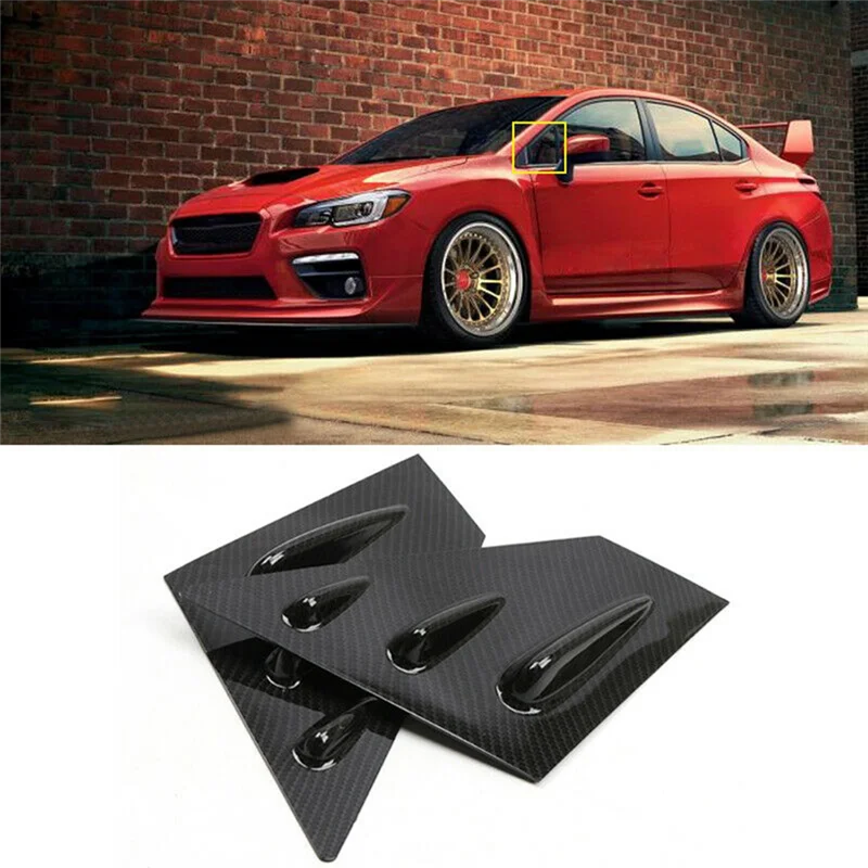 

L38A-задний треугольный спойлер на окно, наклейка на окно автомобиля для Subaru WRX Sti 2015-2018, запасные части