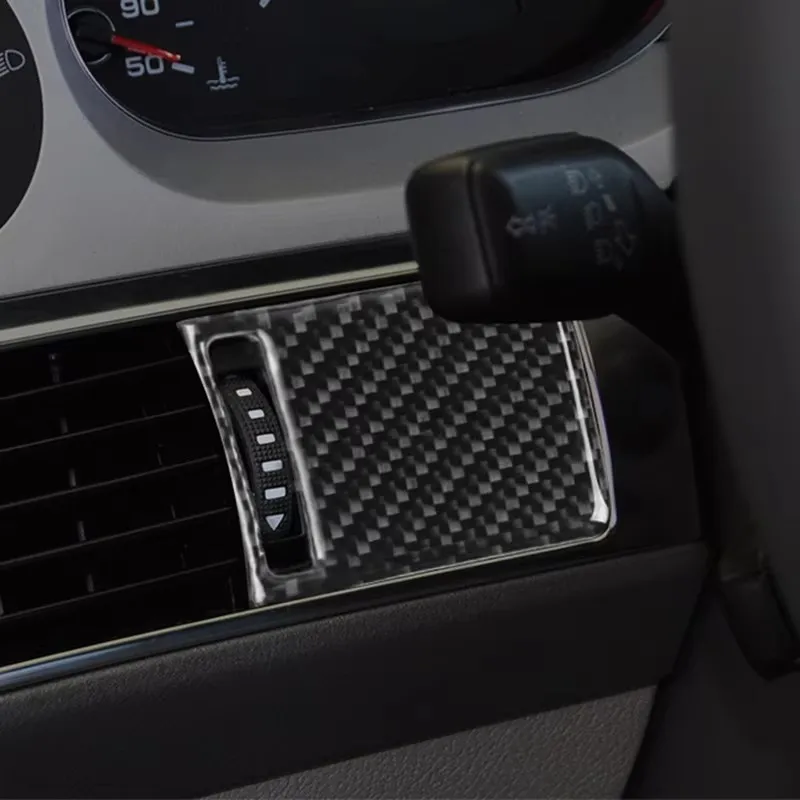 Carbon Fiber For Audi A6 C5 C6 Car Styling Interior Gear shift Air Conditioning CD Panel Buttons Handrest Cover Trim Car Sticker
