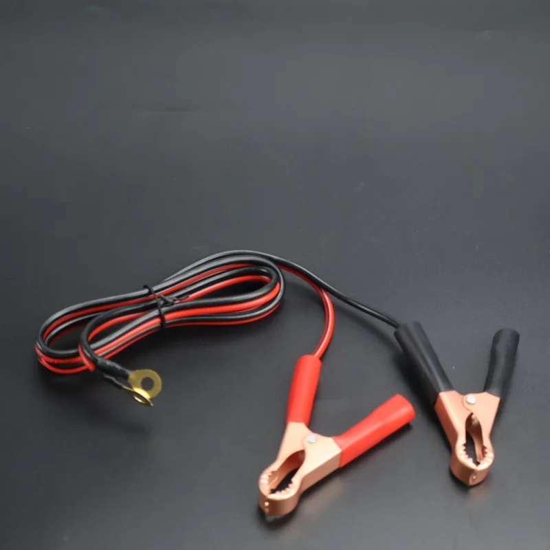 40*32*mm 2 Stück Auto 50AMP Batterie Inverter Draht Power Transfer Kabel Krokodilklemme 0, 25 Zoll/6,3 mm Ringkabelschuhe in Lochgröße – Detail 7