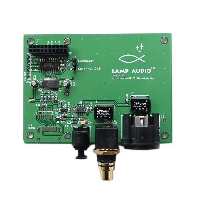 LUSYA New XMOS Amanero Italy USB Digital Interface HDMI I2S IIS ke Coaxial Fiber SPDIF AES Output Board