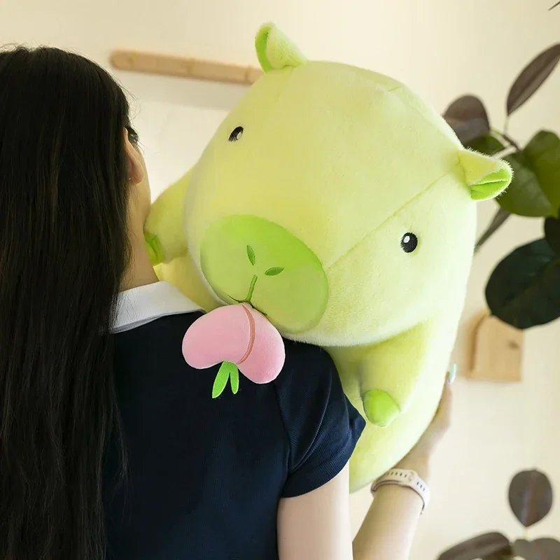 30/40/50cm Kawaii Kapibala Capybara Plush Toys Fruit Series Big Size Capybara Anime Pillow Cute Dolls Guinea Pig Dolls Kids Gift