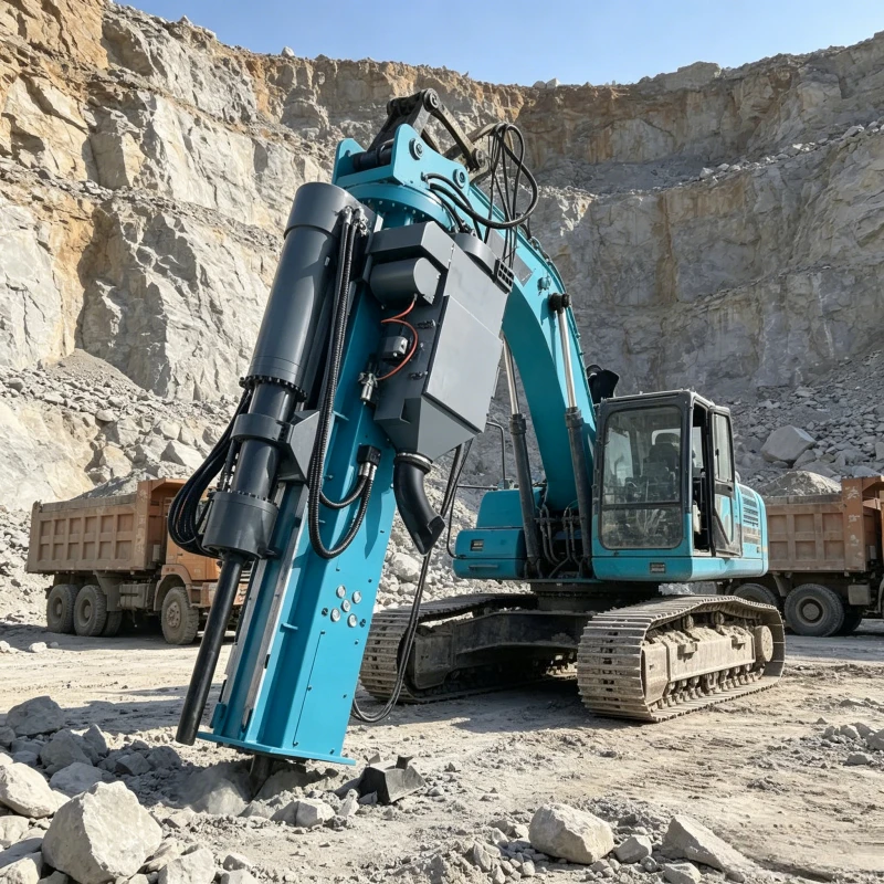 All-in-One Drilling and Fracturing Integrated Machine for Excavators, Quick-Couple Compatible for Versatile Demolition Jobs