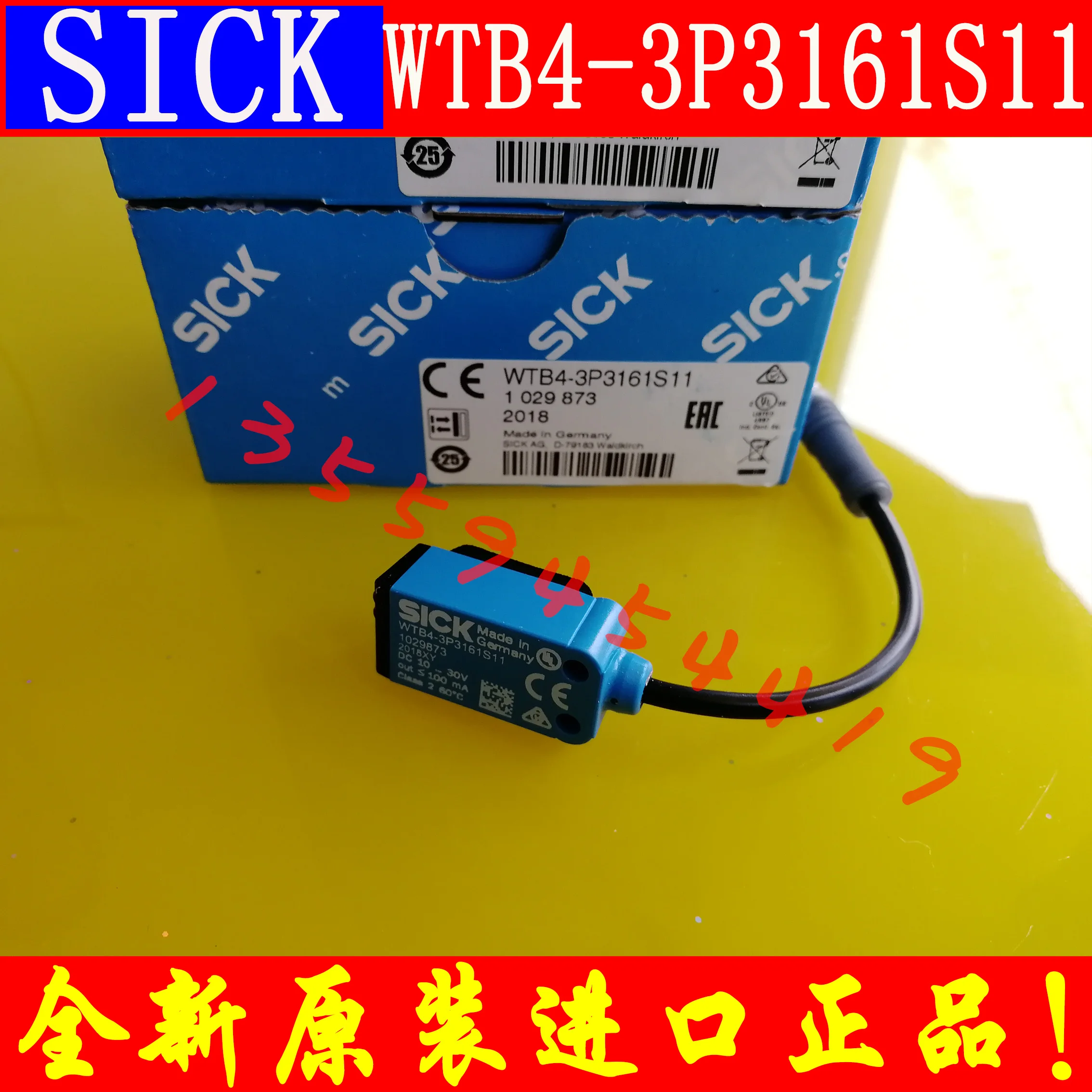 SICK Optoelectronic Sensor 1029873 WTB4-3P3161S11 Authentic Free Shipping Order Discontinued Through Price Negotiation