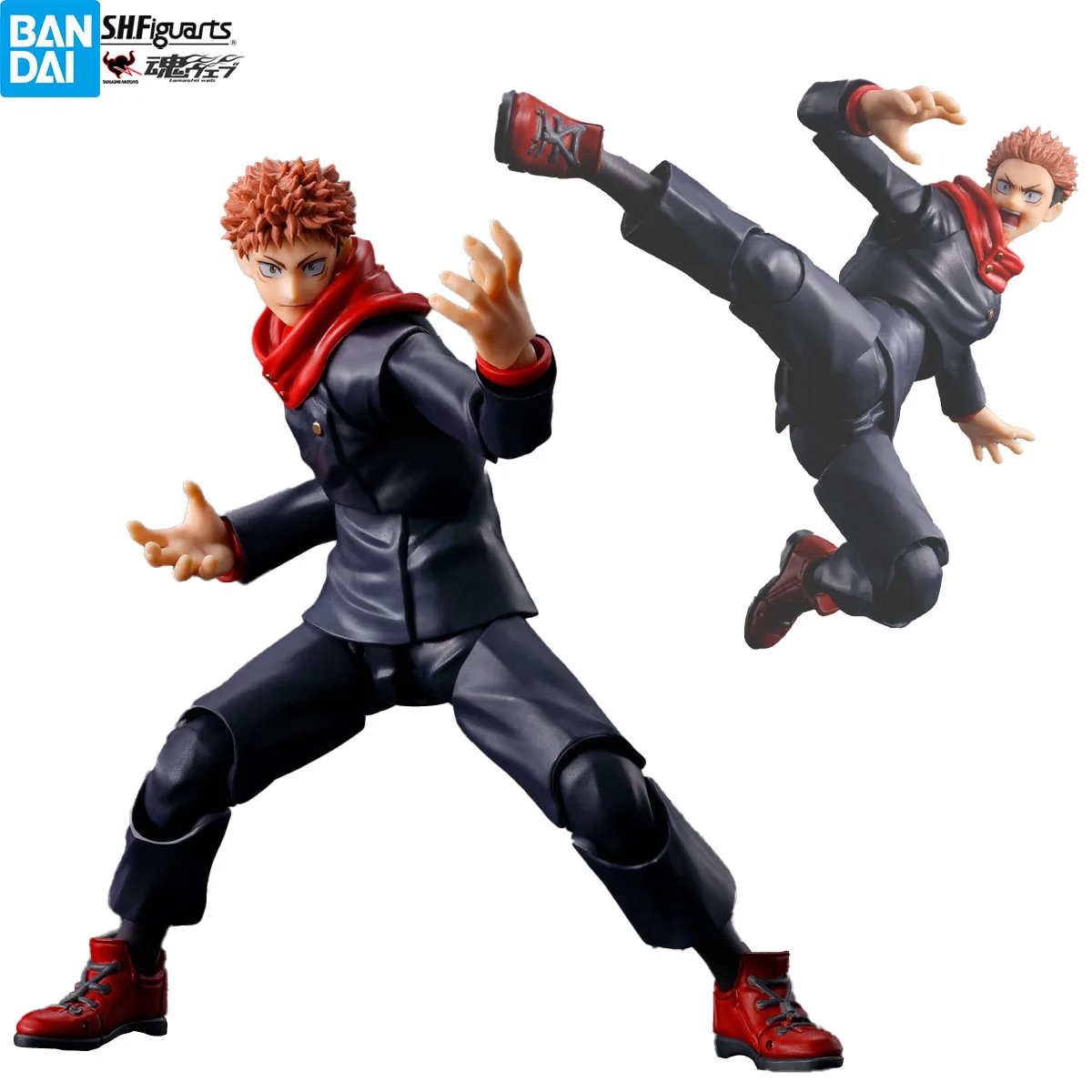 In Stock Original Bandai Spirits S.H.Figuarts  Jujutsu Kaisen - Itadori Yuuji - Best Selection Anime Figure Action Figure