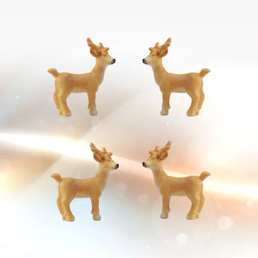 

4Pcs Resin Elk Ornaments Christmas Decor Home Desktop Decoration Christmas Ornaments Home Decor