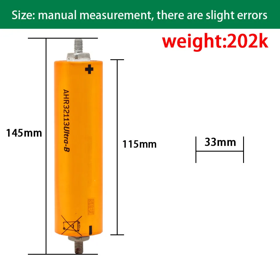 Baterías recargables de litio, fosfato de hierro y fosfato A123, AHR32113, Lifepo4, 3,2 V, 4000mah, 45C