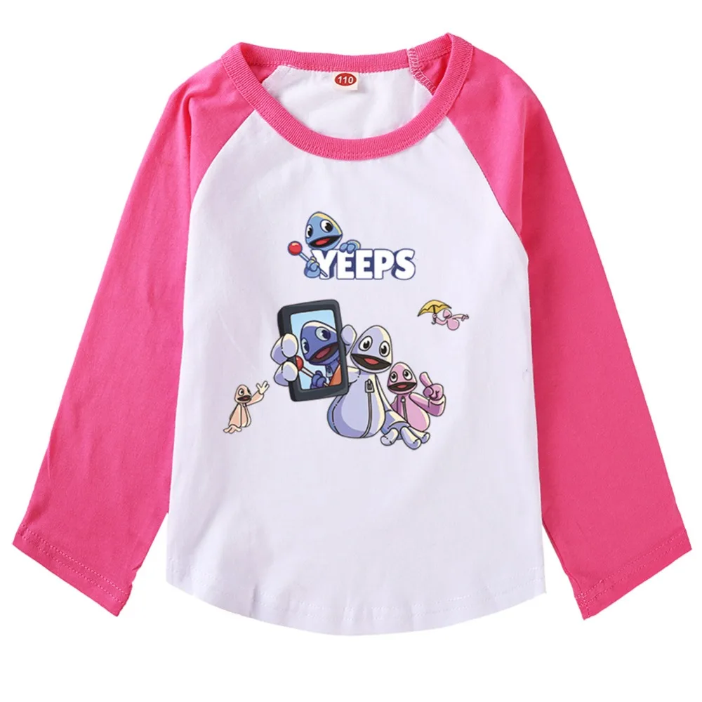 

Popular Games Yeeps Hide and Seek T Shirt Kids Summer O-neck T-shirt Girls Short Sleeve Tops Boys Graphic Tees Children Clothing