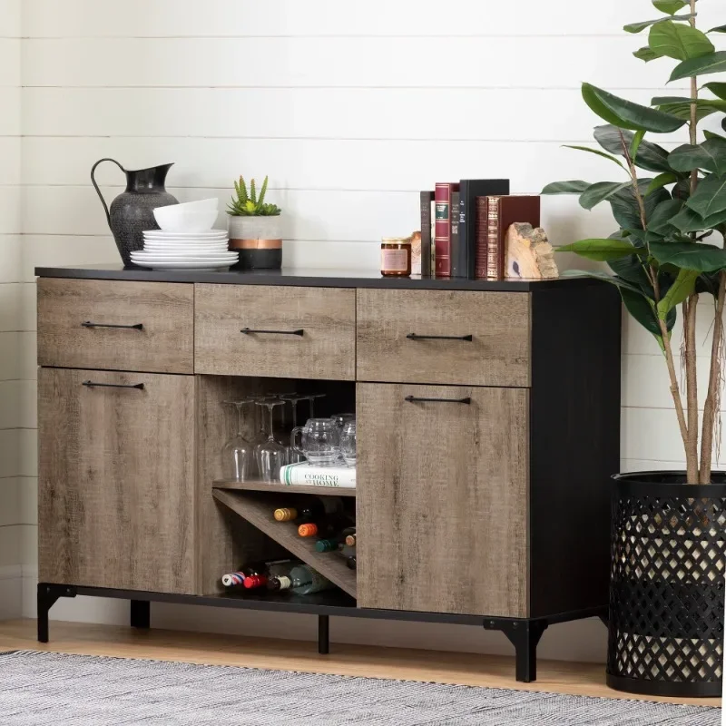 

Valet Rack Buffet in Weathered Oak and Ebony