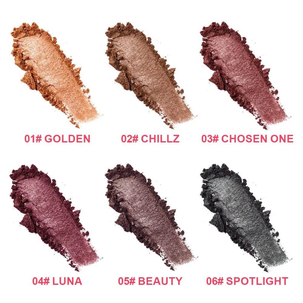 Makeup Highlighter Powder Golden Custom Logo Highly Pigmented Sparkle Loose Highlighter Metallic Glitter Bronzer Powder Bulk