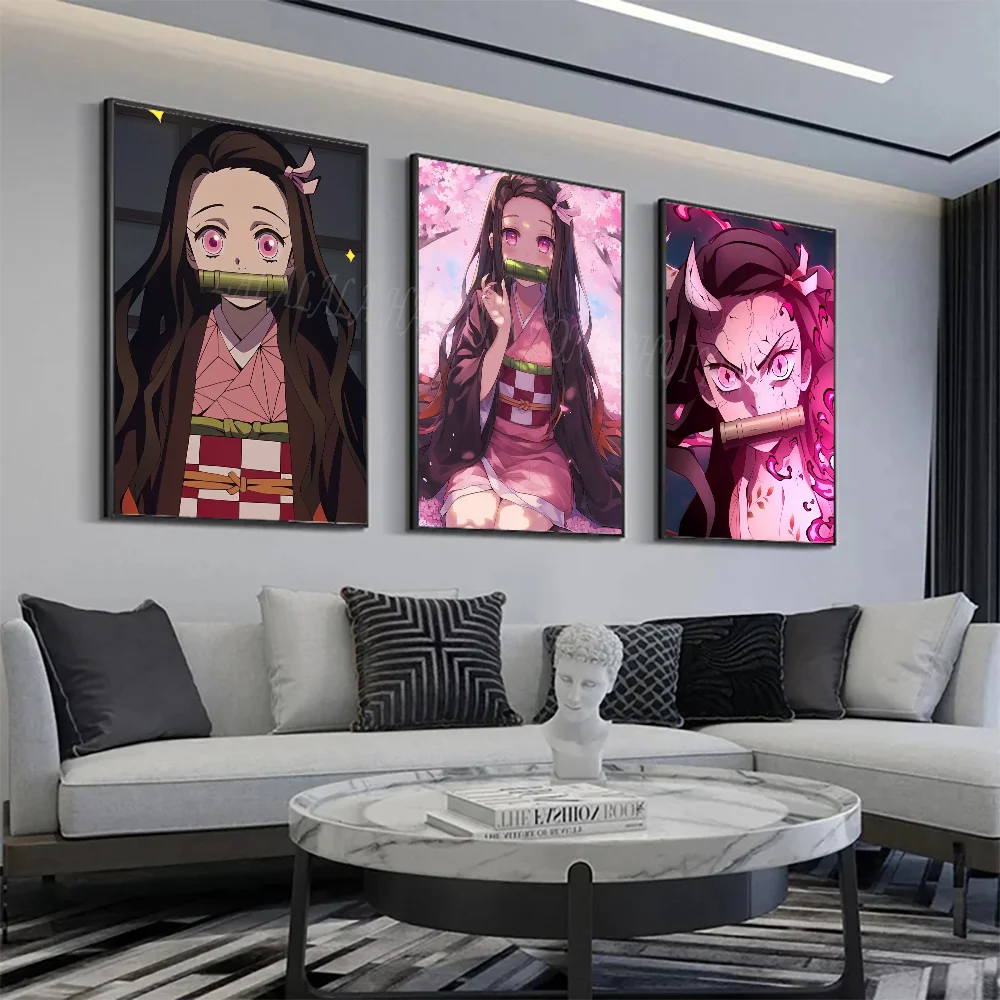 N-Nezuko K-Kamado  Poster Wall Art Home Decor Room Decor Digital Painting Living Room Restaurant Kitchen Art