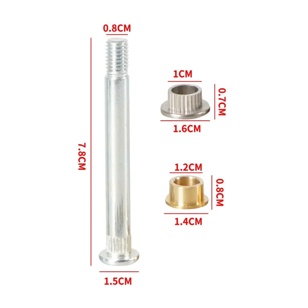 6L2Z7822800B 6L2Z7826811B Car Front Door Hinge Pin Bushing Repair Kit 2 Pins Lock Nuts 1 Door For 86-97 Ford Aerostar DH-1034