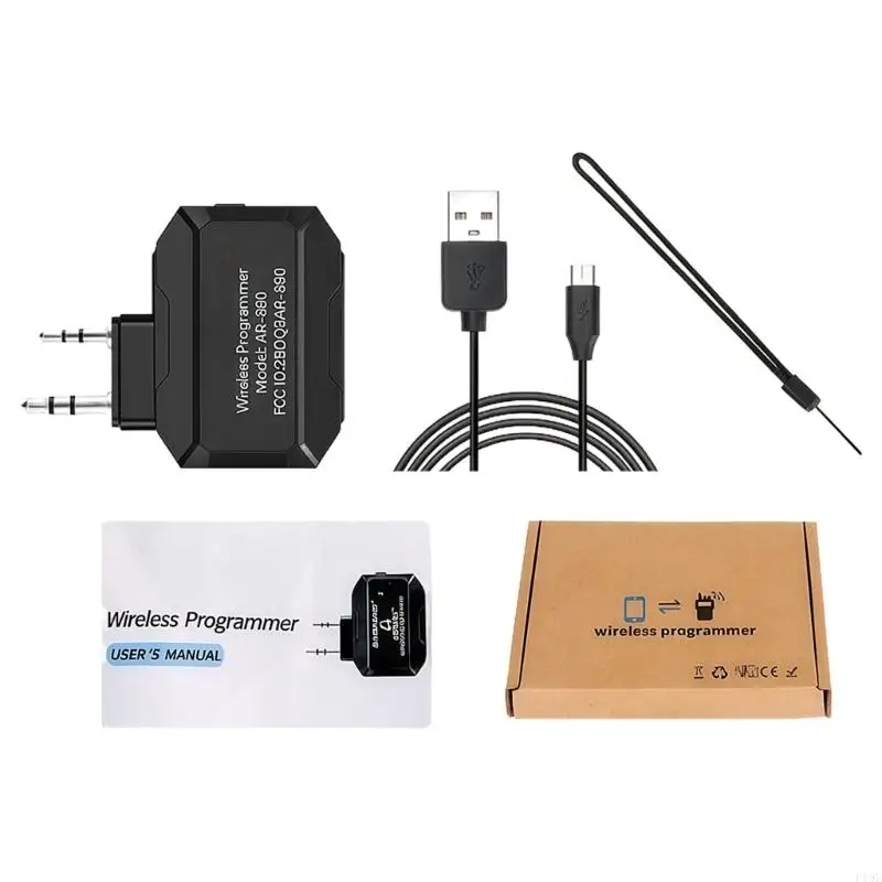 Programmer with K Type Two Pin Connector For Two Way Radios Easy To Use Wireless Frequency Programming Adapter F19E