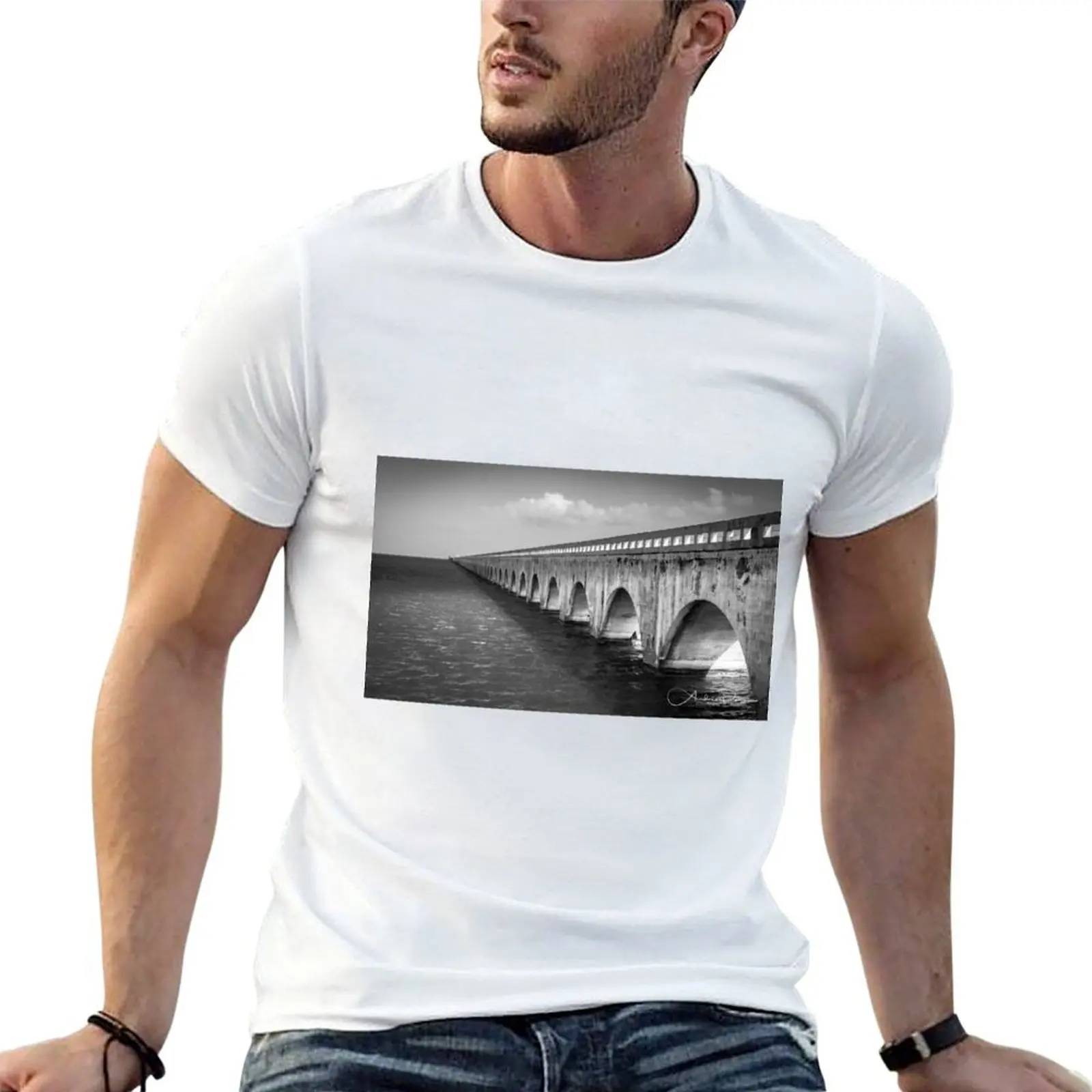 Long Bridge at the Keys T-Shirt shirts graphic tees funny gifts plain black t shirts men