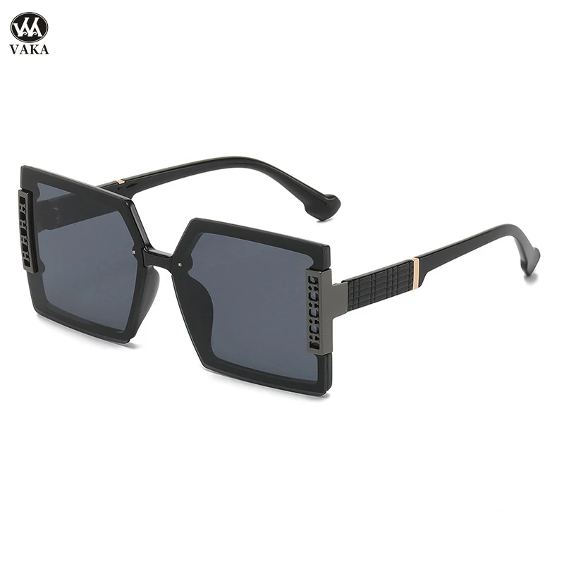 

Square Black Oversized Women's Brand Designer Sunglasses Driving Sun Glasses Elegant and Generous Square Frame Gradient Lenses