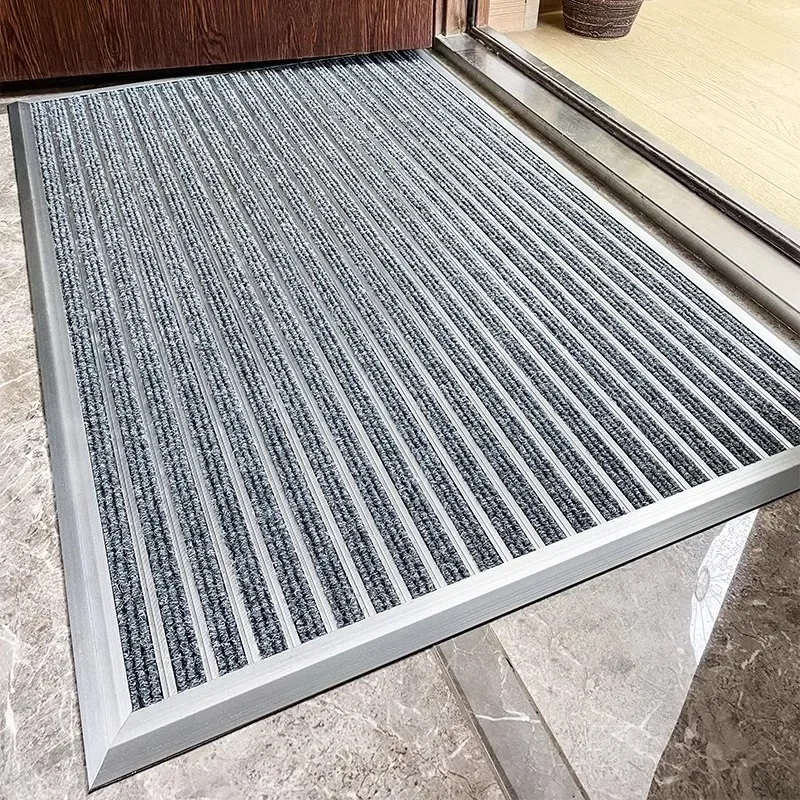 Aluminum Alloy Door Mat, Durable and Non-Slip Entrance Mat, Heavy-Duty Metal Floor Mat for Home or Office, Easy to Clean,