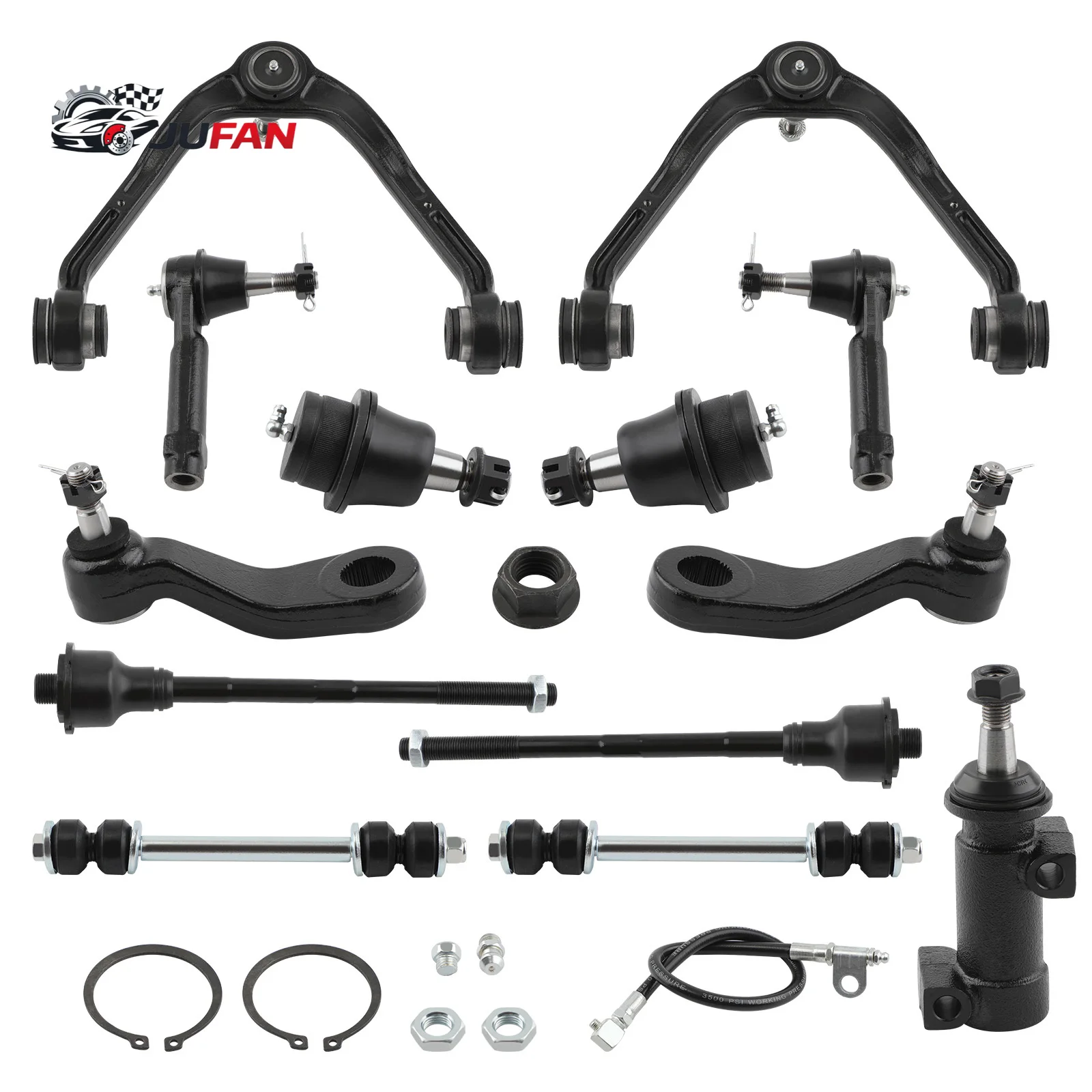 MaXpeedingrods Factory New 13x Front Upper Control Arm Sway Bar Tierod for Chevy Silverado GMC Sierra 1500 for Cadillac Escalade